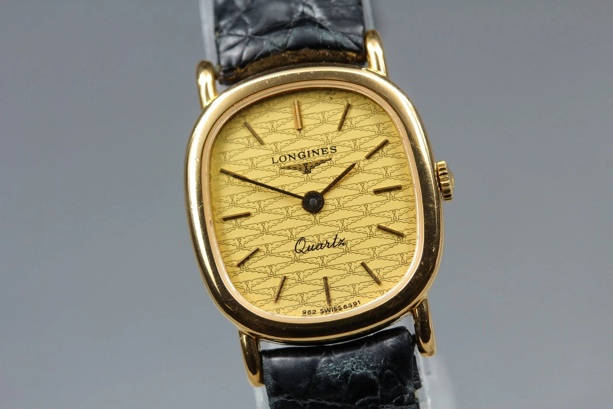 Longines Womens Quartz Watch L962.2 962 6491 20mm Gold Dial [Near MINT]