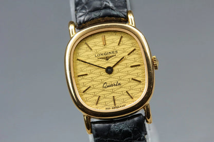 Longines Womens Quartz Watch L962.2 962 6491 20mm Gold Dial [Near MINT]