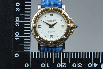 Raymond Weil Geneve 9989 Women's Watch 27mm White Dial Date Quartz [Near MINT]