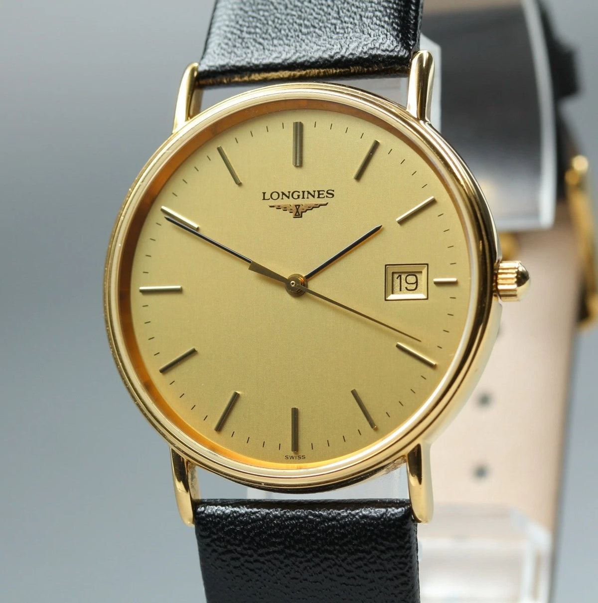 Vintage Longines Grand Classic L4.636.2 33mm Gold Mens Quartz Watch [Near MINT]