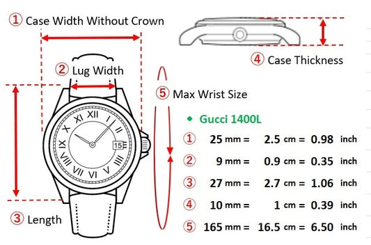 Gucci 1400L Womens Quartz Watch 25mm Silver Dial From JAPAN [Near MINT]