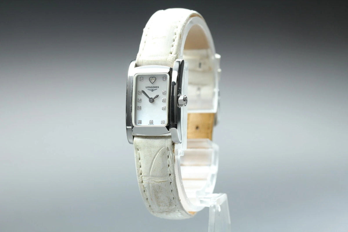 Longines Womens Quartz Watch L5.158.4 16mm Diamond White Dial [Near MINT]