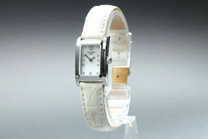 Longines Womens Quartz Watch L5.158.4 16mm Diamond White Dial [Near MINT]
