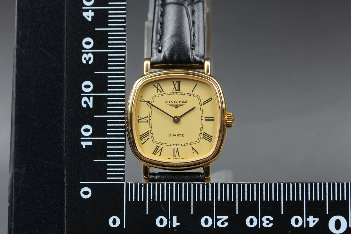 Longines Womens Quartz Watch Cal. L960.2 960 6157 23mm Gold Dial [Exc+5]