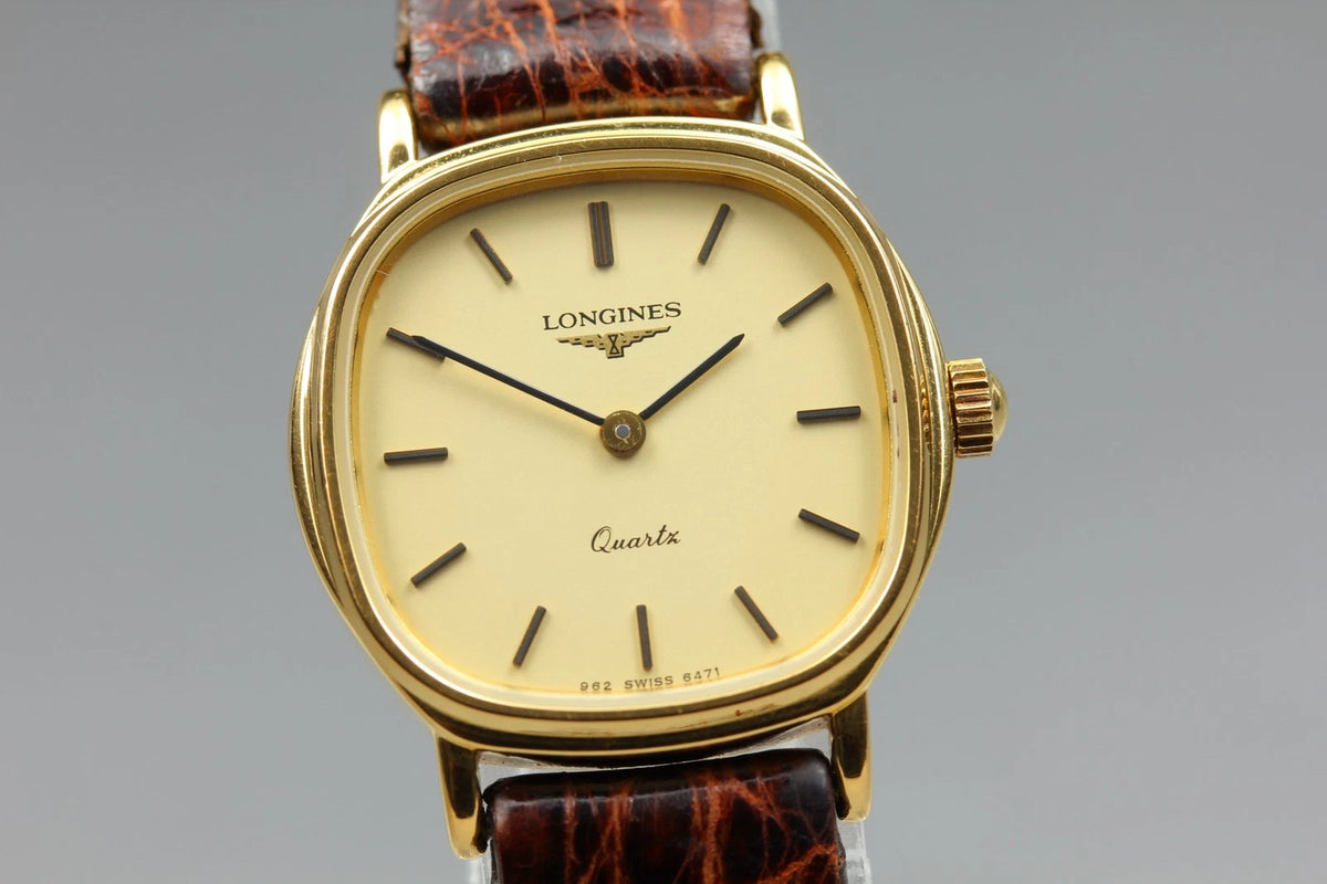 Longines Women Quartz Watch L962.2 962 6471 23mm Gold Dial [Near MINT]