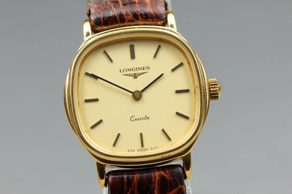 Longines Women Quartz Watch L962.2 962 6471 23mm Gold Dial [Near MINT]
