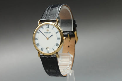 Raymond Weil Geneve 9124-2 Mens Quartz Watch 32mm White Dial Date [Near MINT]