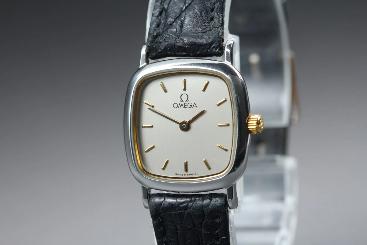 Omega De Ville Womens Quartz Watch 595.0098 21mm Silver Dial [Near MINT]