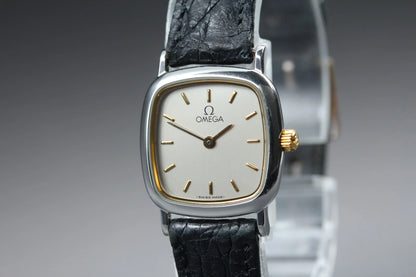 Omega De Ville Womens Quartz Watch 595.0098 21mm Silver Dial [Near MINT]