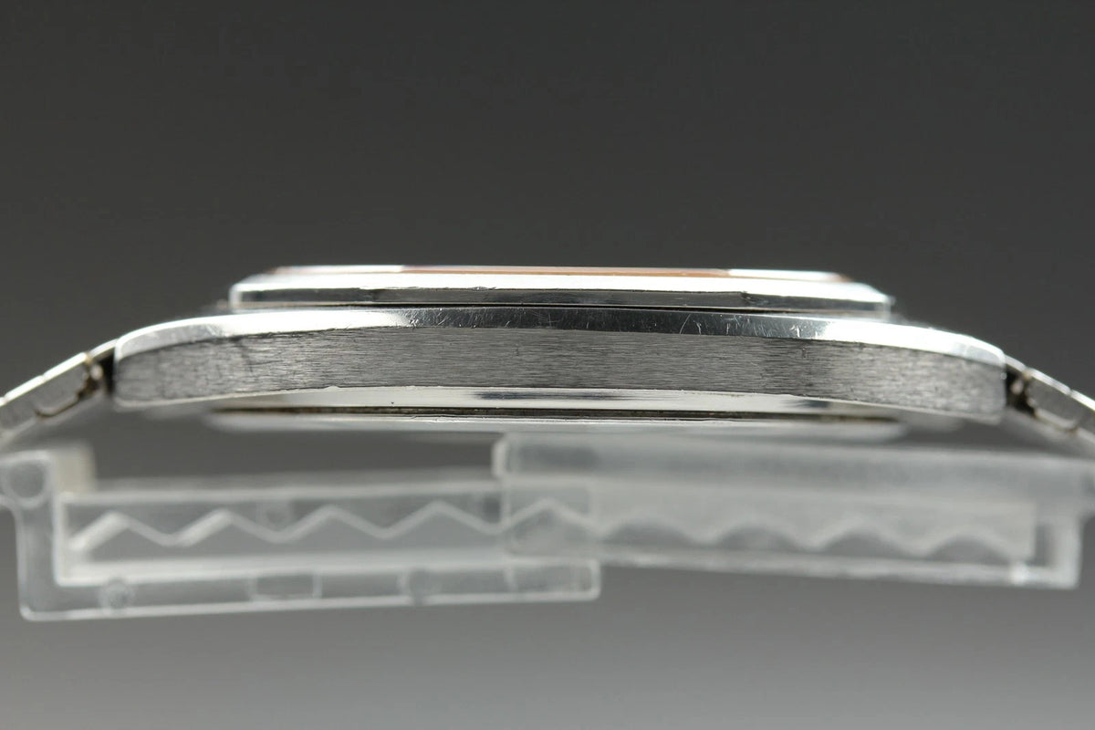 Omega De Ville Mens Quartz Watch Cal.1332 196 0144 Silver Dial Date [Near MINT]