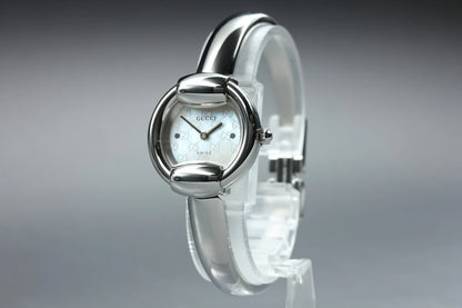Gucci 1400L Womens Quartz Watch Silver 25mm Shell Dial [Near MINT w/ Case]