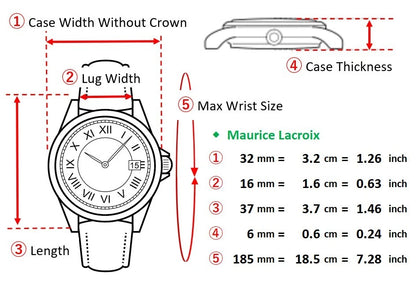 Maurice Lacroix Les Classiques 92964 Men's Watch White Dial Date Qz [Near MINT]