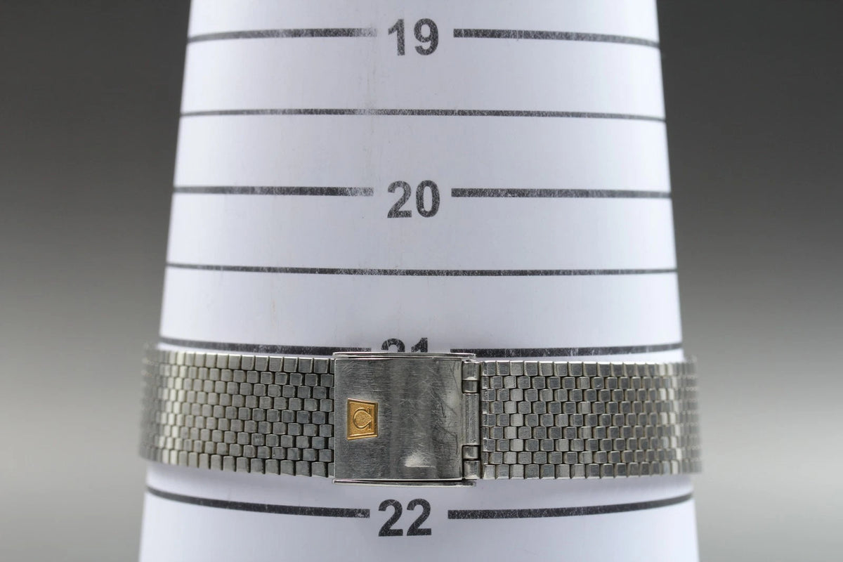 Omega De Ville Mens Quartz Watch Cal.1332 196 0144 Silver Dial Date [Near MINT]