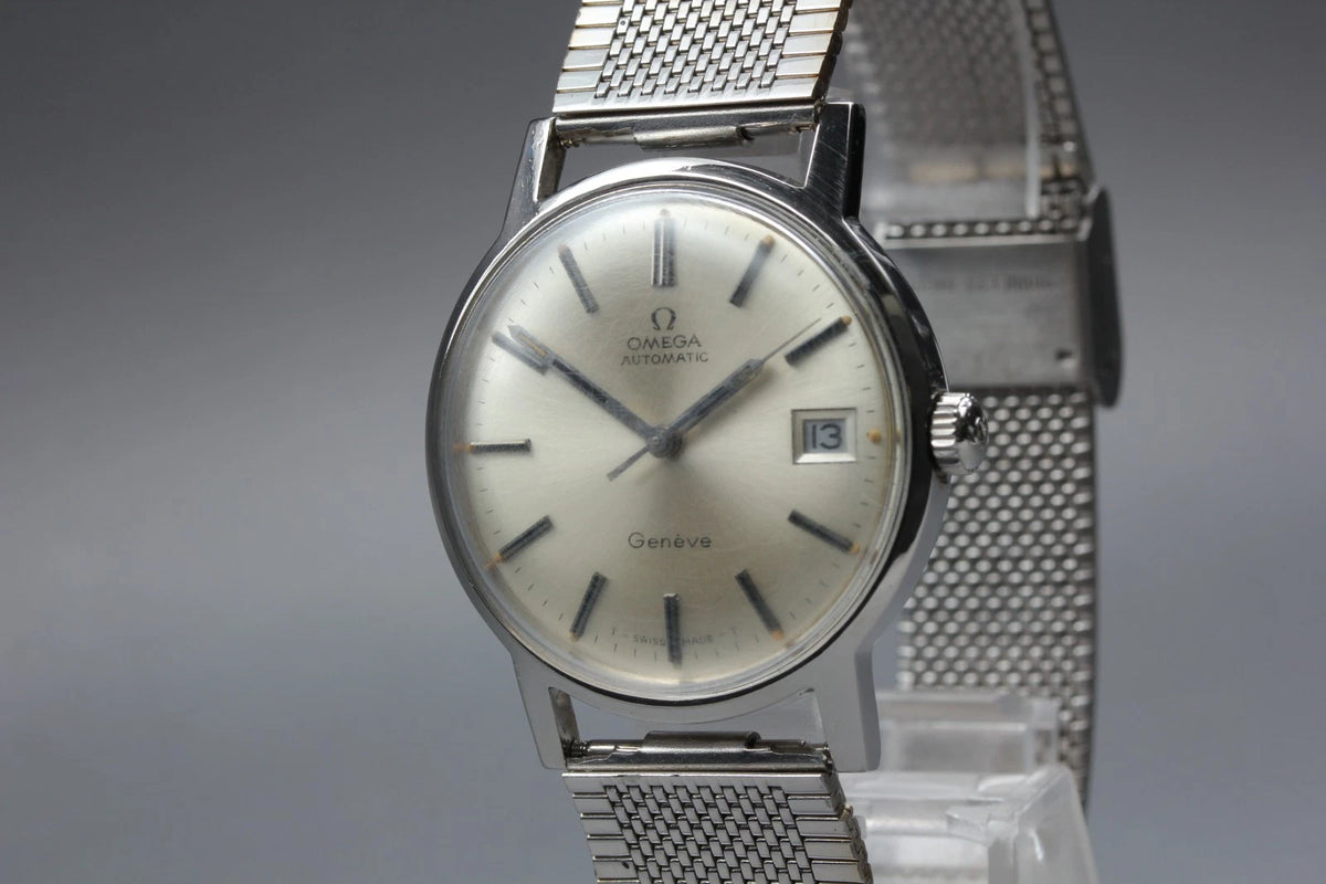 Omega Geneve Mens Automatic Watch Cal. 565 161.070 35mm Silver Dial Date [Exc+5]