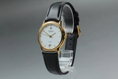 Raymond Weil Geneve Womens Quartz Watch 5509 31mm White Dial Date [Near MINT]