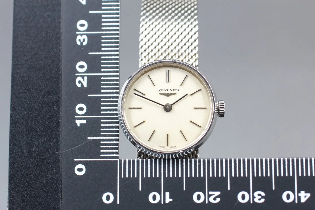 Longines Womens Hand-Winding Watch L817.4 817 4167 23mm Silver Dial [Near MINT]