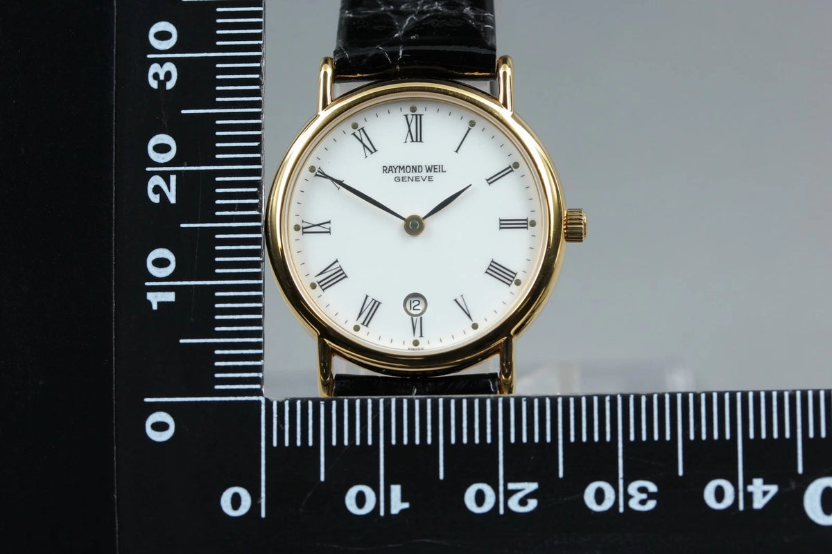 Raymond Weil Geneve Women Quartz Watch 9924 26mm White Dial Date [MINT]