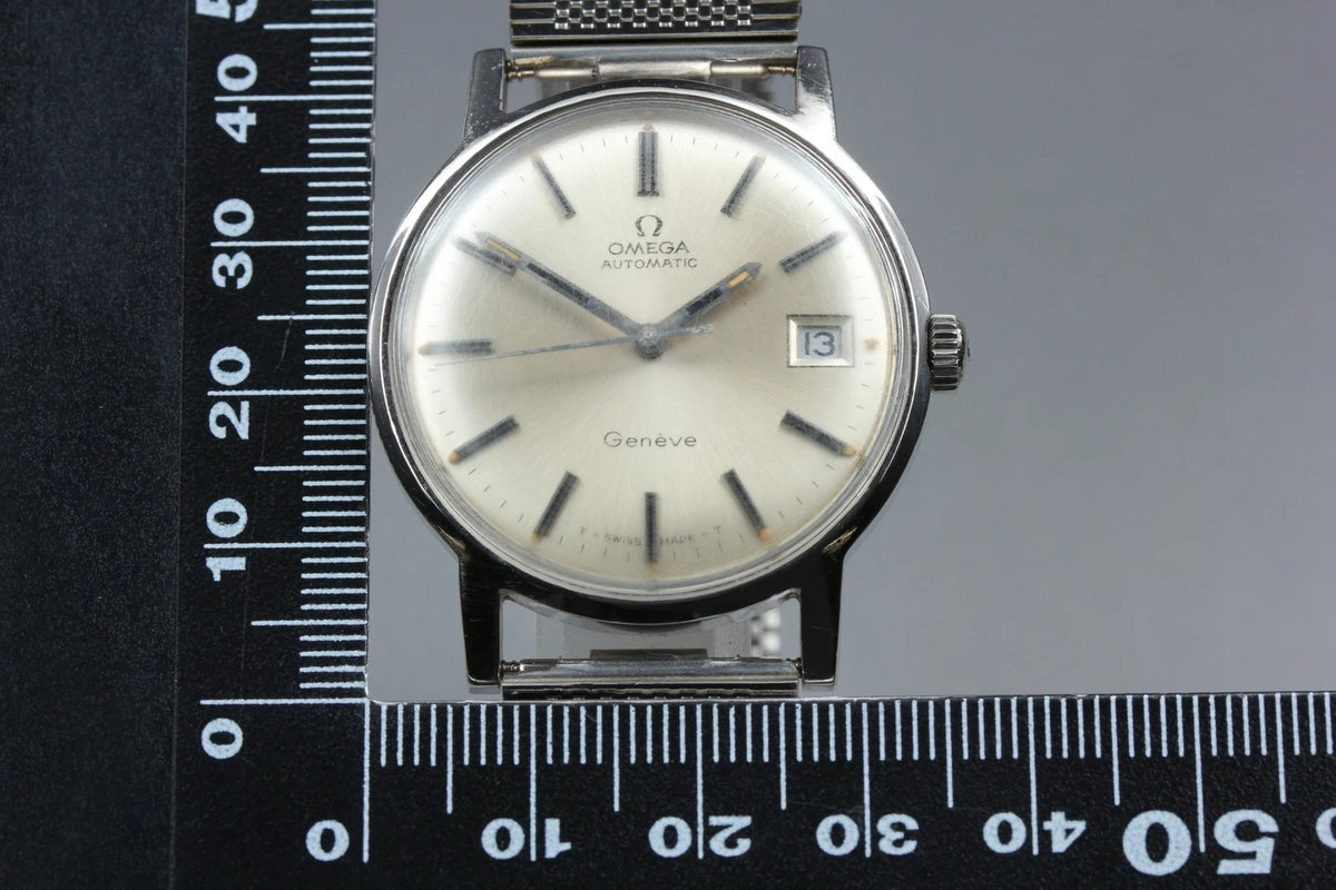 Omega Geneve Mens Automatic Watch Cal. 565 161.070 35mm Silver Dial Date [Exc+5]