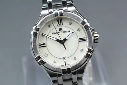 Maurice Lacroix AI1004 Women's Watch 29mm 8P Diamond Shell Dial Qz [Near MINT]