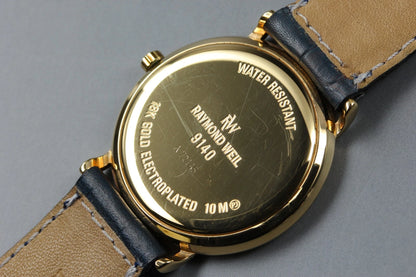 Vintage Raymond Weil Geneve 9140 32mm Mens Quartz Watch White Dial [Near MINT]