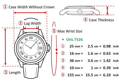 Oris 7526 25mm Womens Automatic Watch Silver Dial Date From JAPAN [Near MINT]