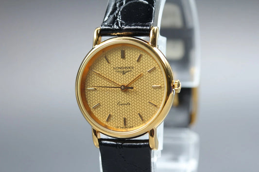 Longines Womens Quartz Watch Cal.L151.2 151 6815 24mm Gold Dial [Near MINT]