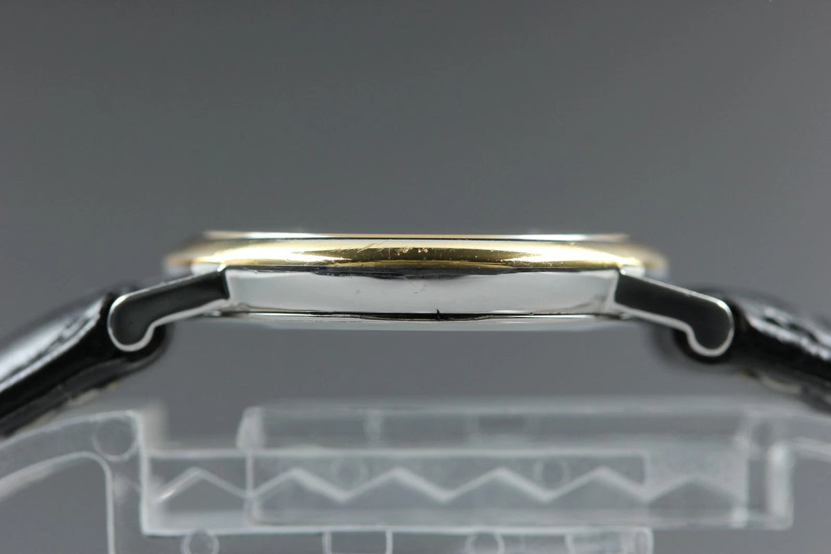 OMEGA De Ville Mens Quartz Watch Cal.1479 596 2579 25mm White Dial [Near MINT]