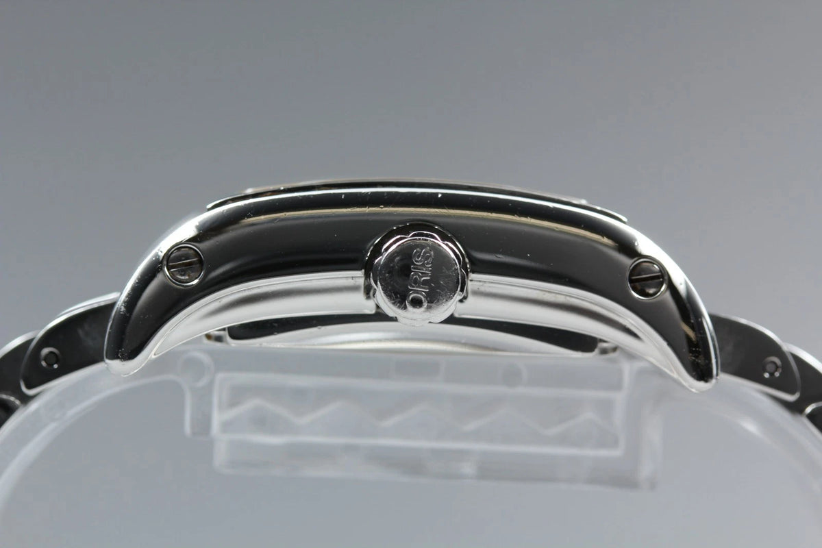 Oris 7526 25mm Womens Automatic Watch Silver Dial Date From JAPAN [Near MINT]
