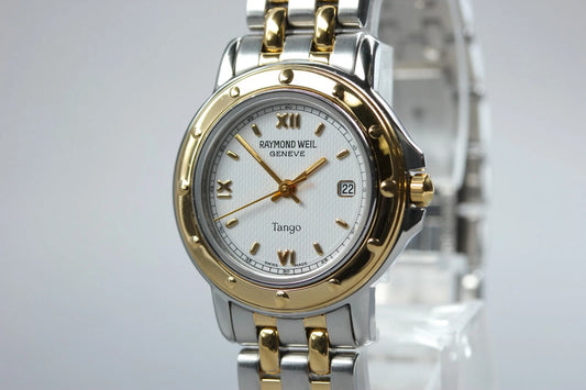 Raymond Weil Tango Womens Quartz Watch 5360 28mm White Dial Date [Near MINT]