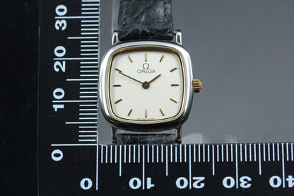 Omega De Ville Womens Quartz Watch 595.0098 21mm Silver Dial [Near MINT]