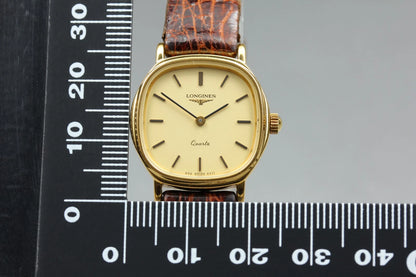 Longines Women Quartz Watch L962.2 962 6471 23mm Gold Dial [Near MINT]