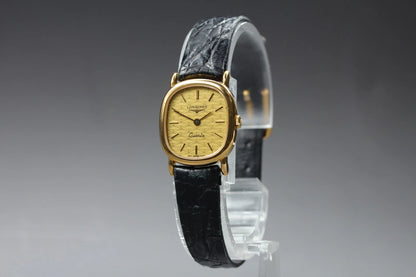 Longines Womens Quartz Watch L962.2 962 6491 20mm Gold Dial [Near MINT]