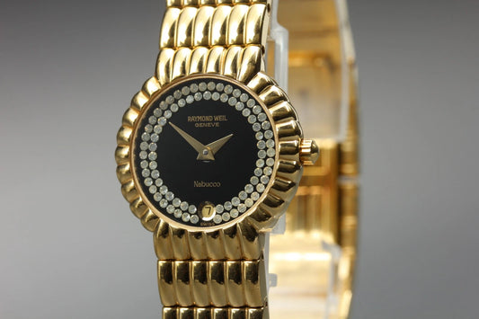 Raymond Weil Fidelio Quartz Womens Watch 4705-2 24mm Black Dial [Near MINT]