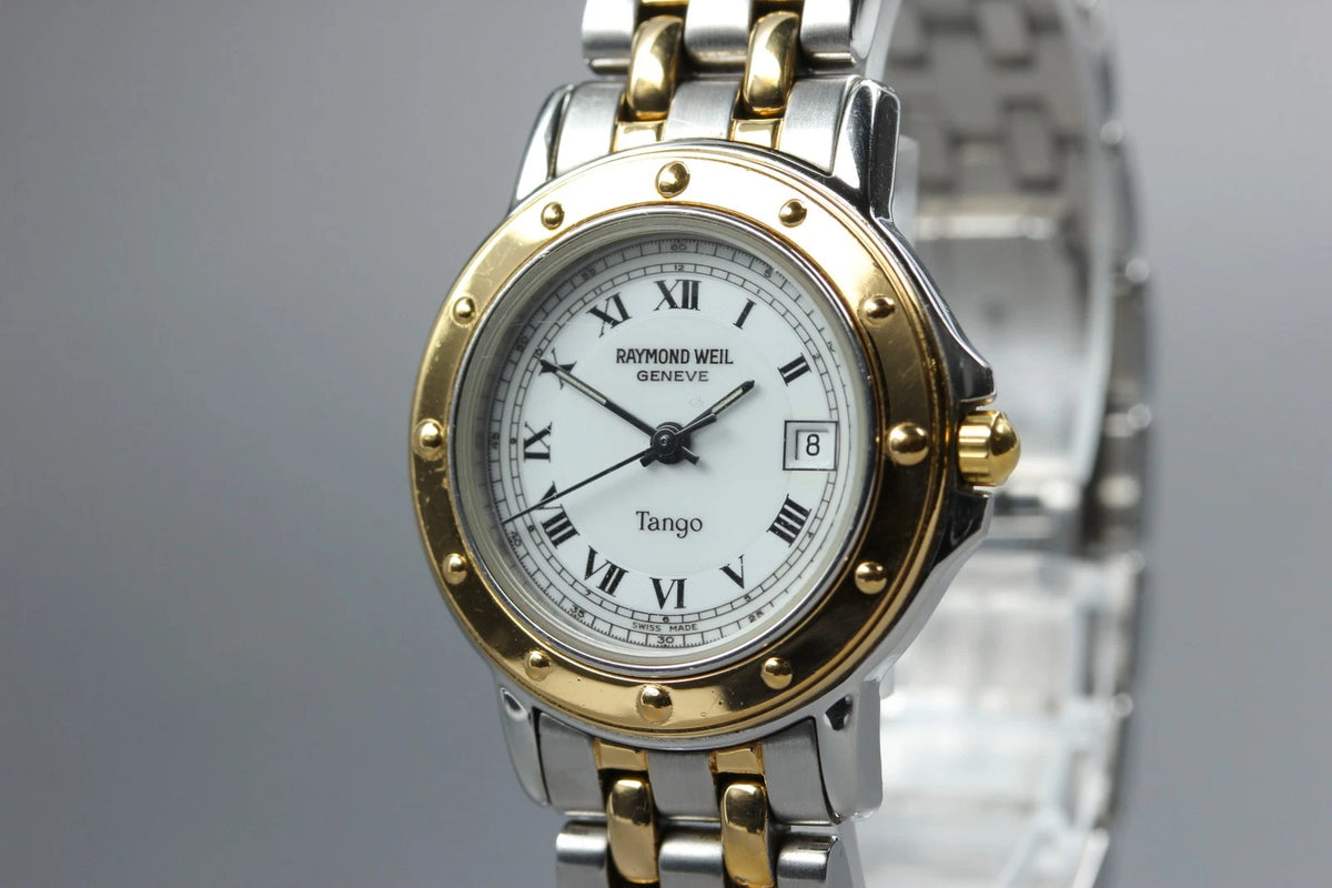 Raymond Weil Tango Womens Quartz Watch 5360 28mm White Dial Date [Exc+5]