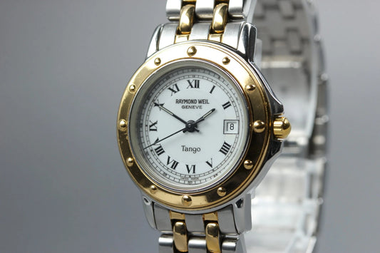 Raymond Weil Tango Womens Quartz Watch 5360 28mm White Dial Date [Exc+5]