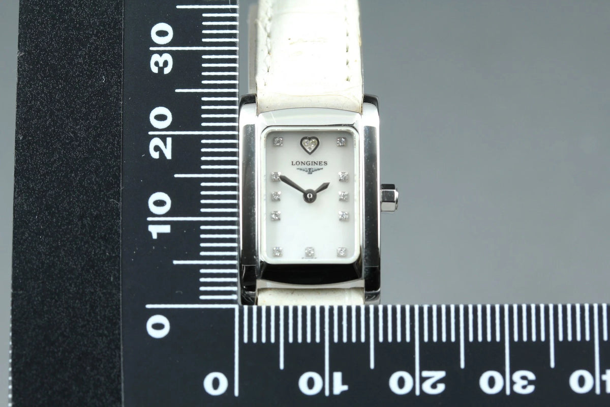 Longines Womens Quartz Watch L5.158.4 16mm Diamond White Dial [Near MINT]