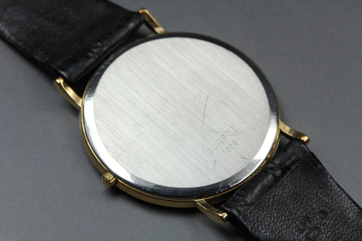 Omega De Ville Mens Qz Watch Cal.1378 191.0222 33mm Gold Dial [Exc+5 w/ Case]