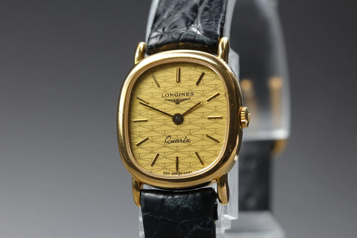 Longines Womens Quartz Watch L962.2 962 6491 20mm Gold Dial [Near MINT]