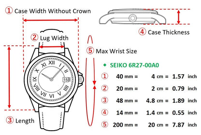 SEIKO PRESAGE SARW003 Mens Automatic Watch 6R27-00A0 Black Dial [Near MINT]