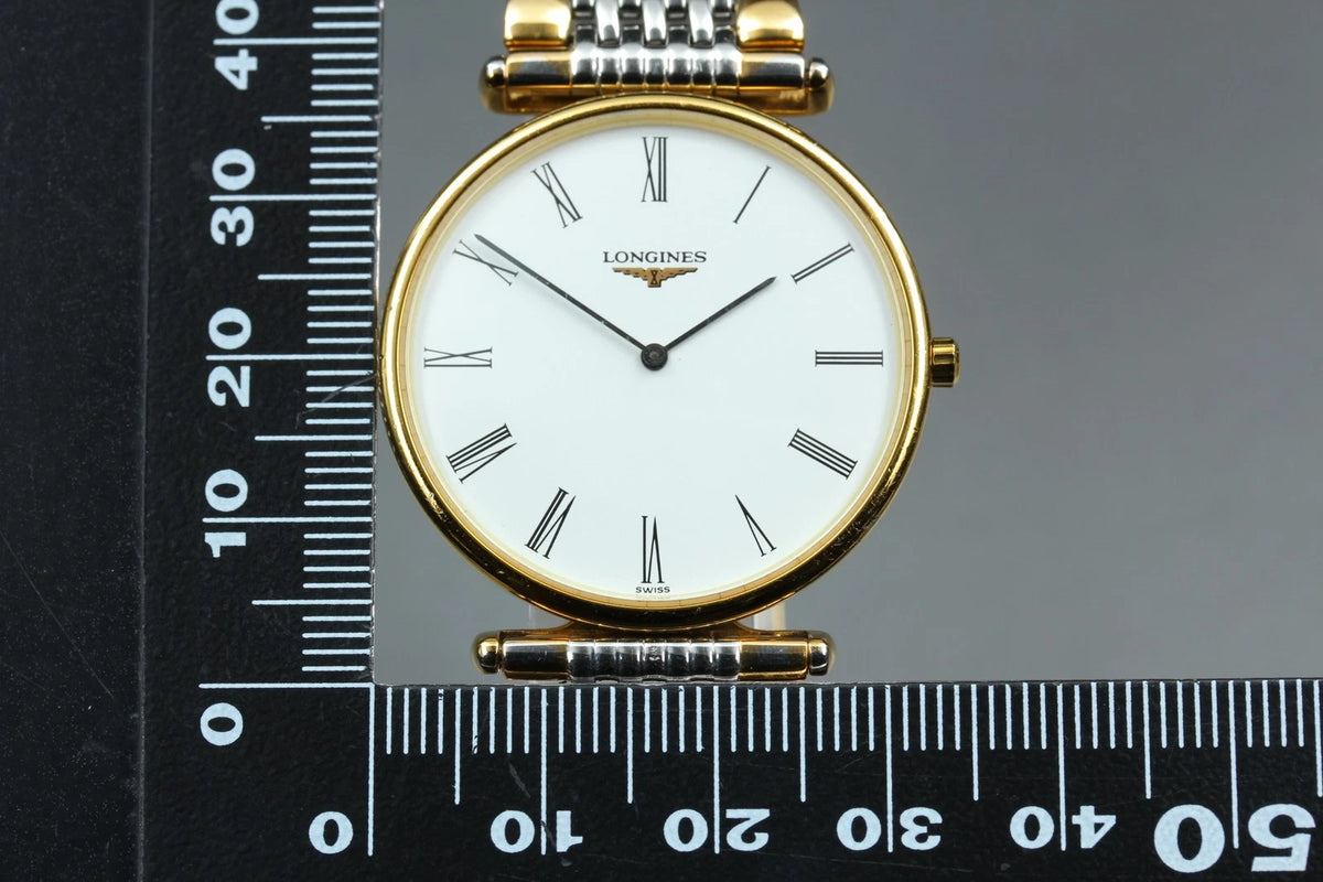 Longines Grand Classic Mens Quartz Watch L4.635.2 33mm White Dial [Near MINT]