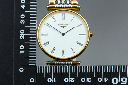 Longines Grand Classic Mens Quartz Watch L4.635.2 33mm White Dial [Near MINT]
