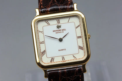 Raymond Weil Geneve Womens Quartz Watch 5749 27mm White Roman Dial [Exc+5]