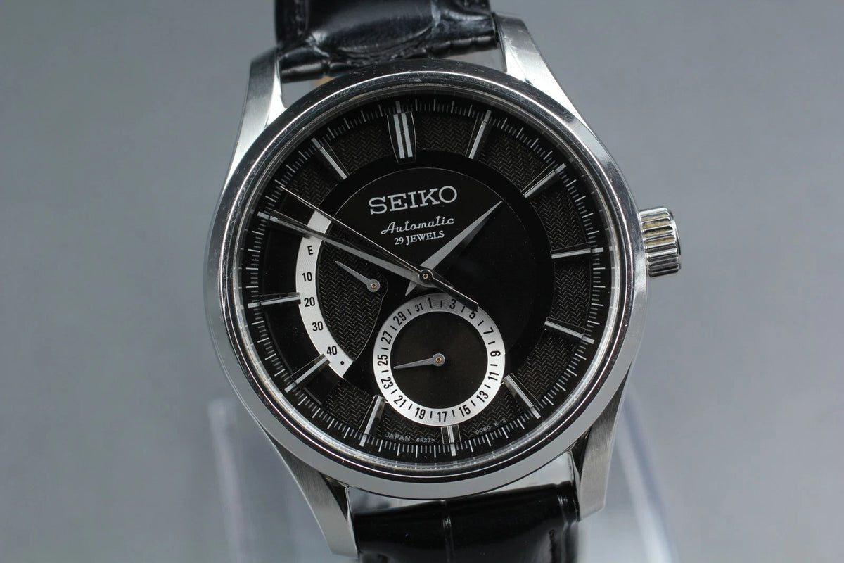 SEIKO PRESAGE SARW003 Mens Automatic Watch 6R27-00A0 Black Dial [Near MINT]