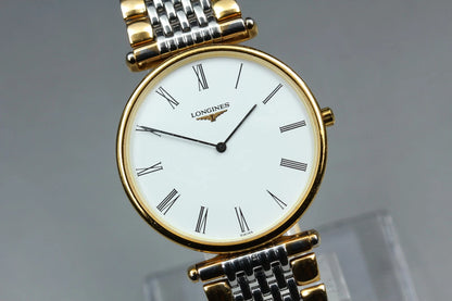 Longines Grand Classic Mens Quartz Watch L4.635.2 33mm White Dial [Near MINT]