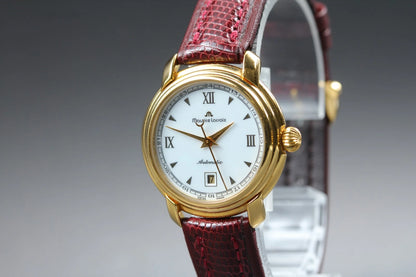 Maurice Lacroix 24292 28mm White Dial Date Automatic Women's Watch [Exc+5]