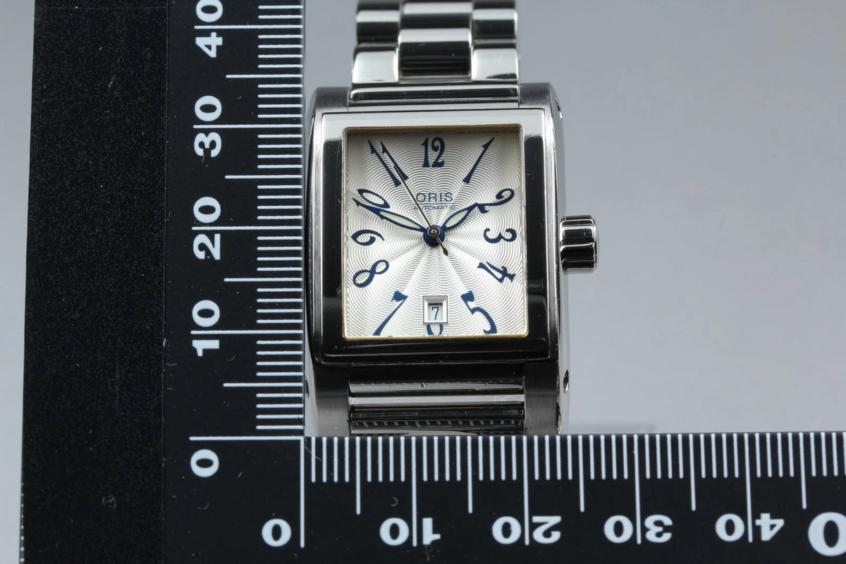 Oris 7526 25mm Womens Automatic Watch Silver Dial Date From JAPAN [Near MINT]