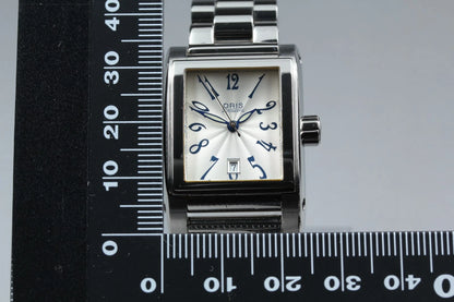 Oris 7526 25mm Womens Automatic Watch Silver Dial Date From JAPAN [Near MINT]