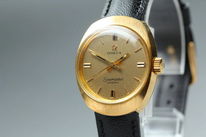 Omega Seamaster Cosmic Womens Automatic Watch TOOL 102 24mm Gold Dial [Exc+5]