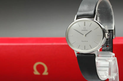 Omega Geneve Mens Hand Winding Watch Cal.625 33mm Silver Dial [Near MINT w/Case]