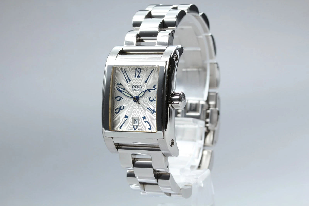 Oris 7526 25mm Womens Automatic Watch Silver Dial Date From JAPAN [Near MINT]
